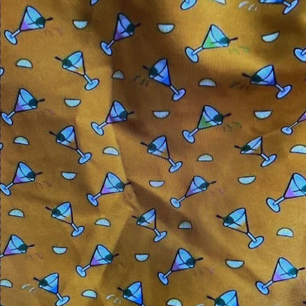 Vibrant Yellow Swim Trunks with Pattern - Picture 4 of 6